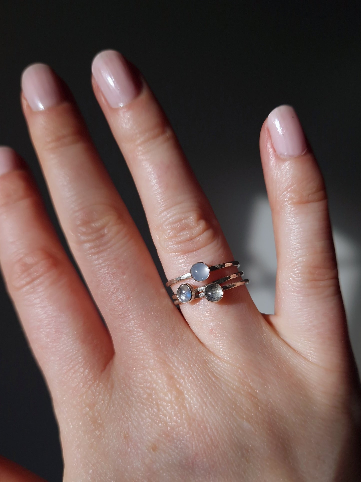 handmade 925 sterling silver stacking rings
