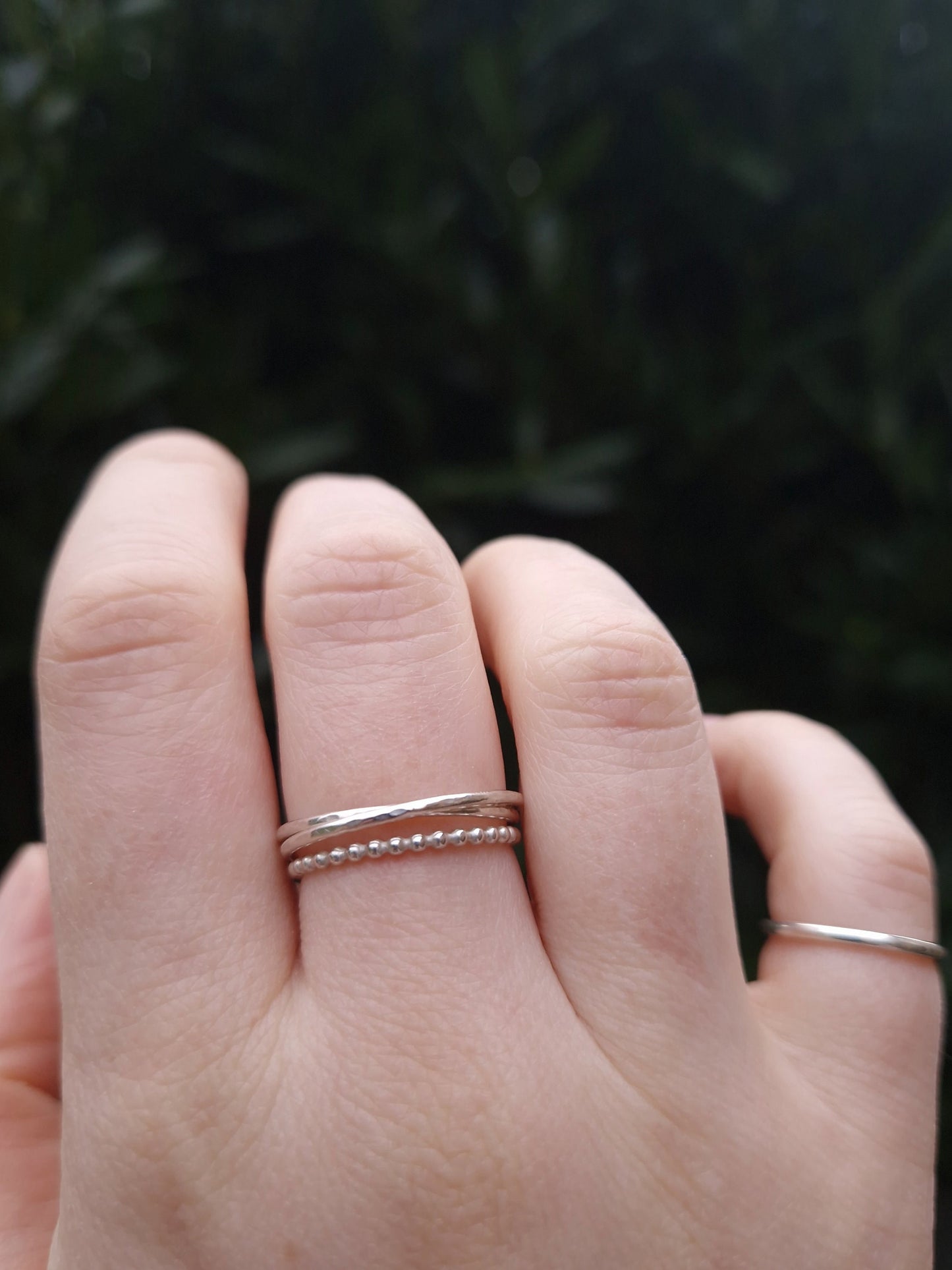 sterling silver stacking rings in 925 silver