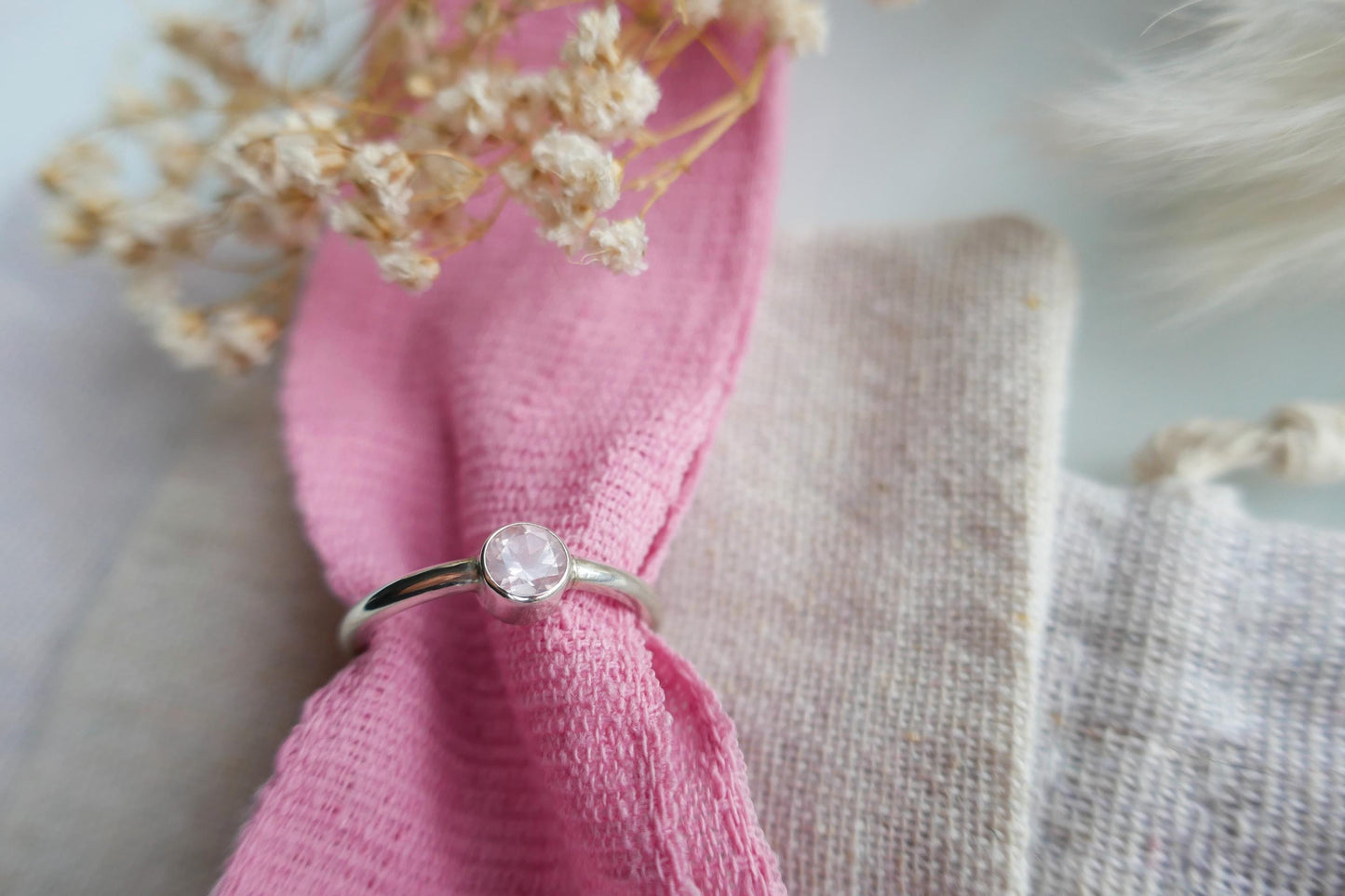pink sparkly ring