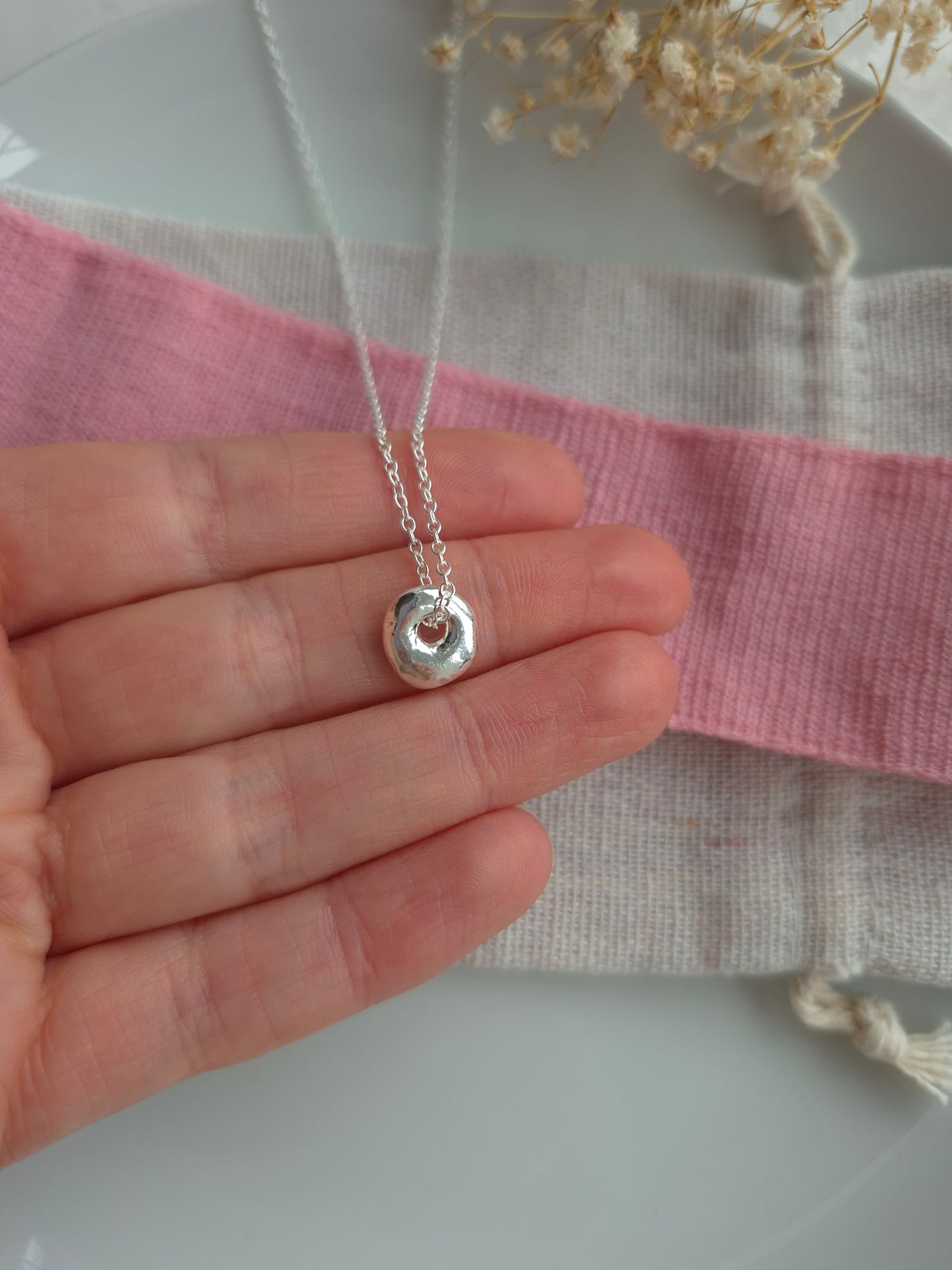 One of a kind pebble necklace