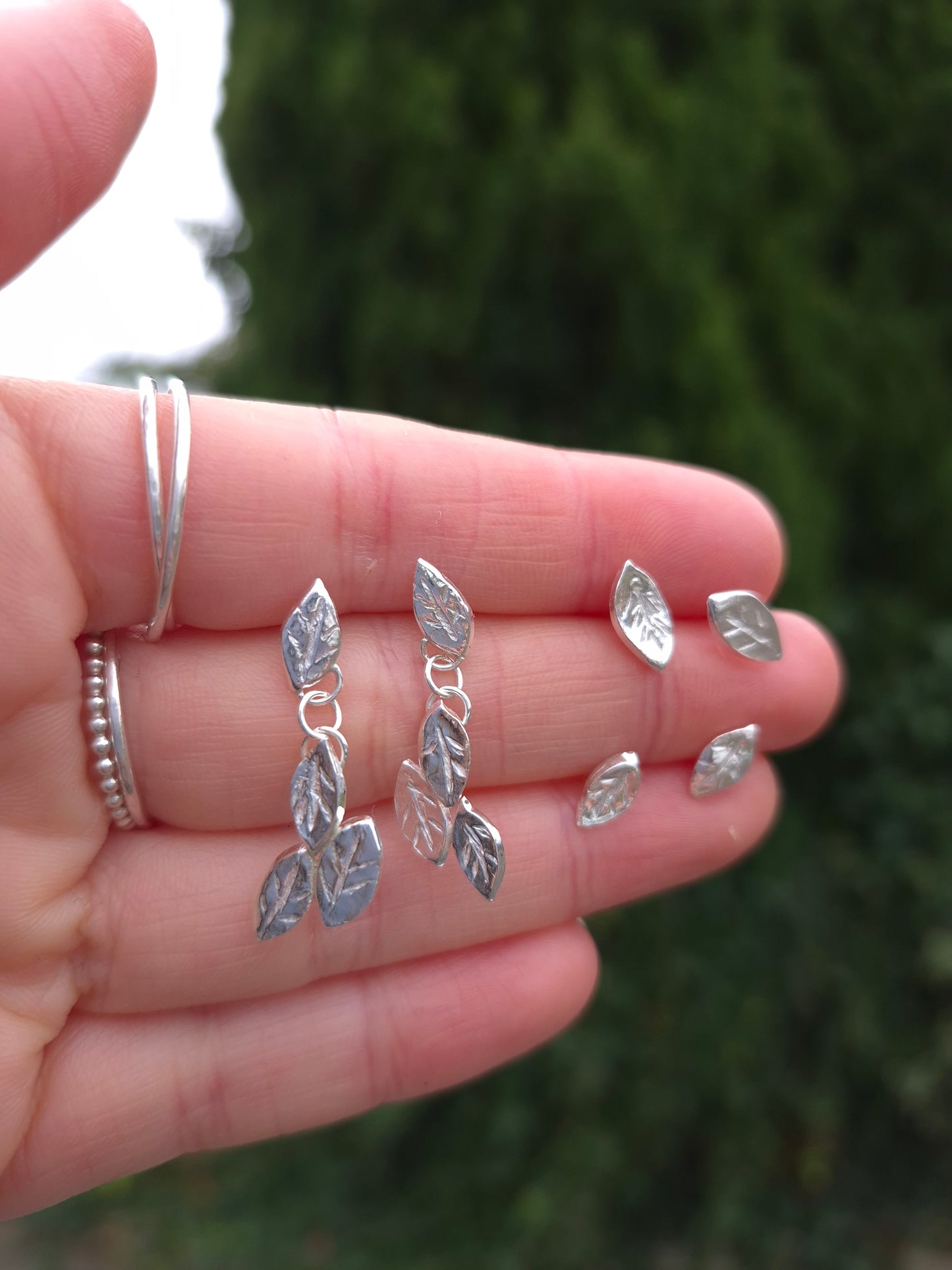 Autumn leaves earrings (one of a kind)