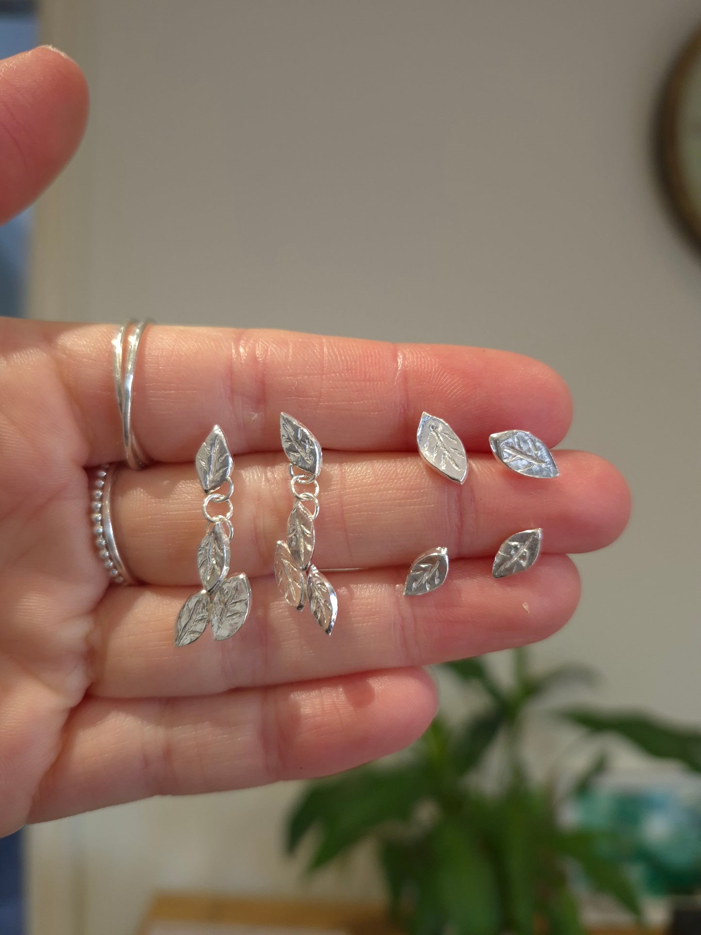 Autumn leaves earrings (one of a kind)