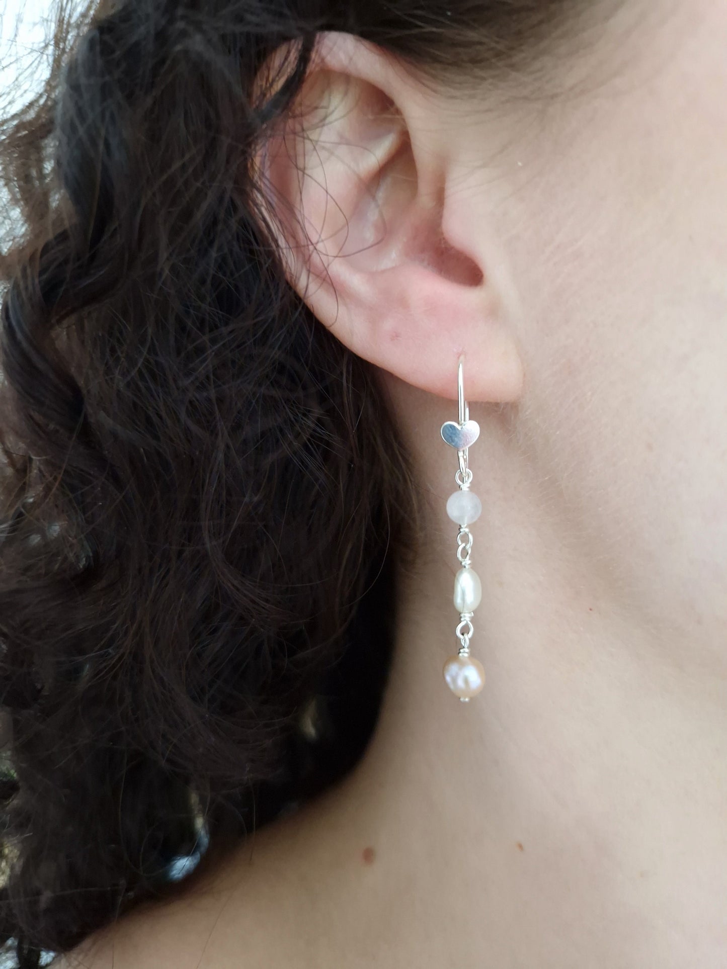 Love drop earrings