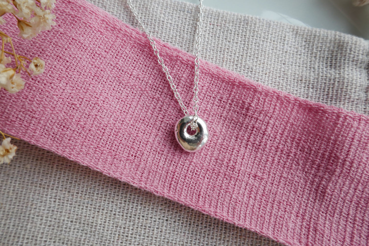 One of a kind pebble necklace