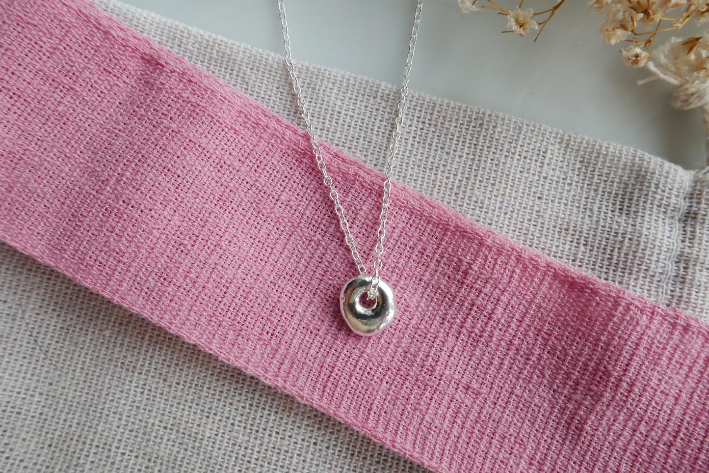 One of a kind pebble necklace