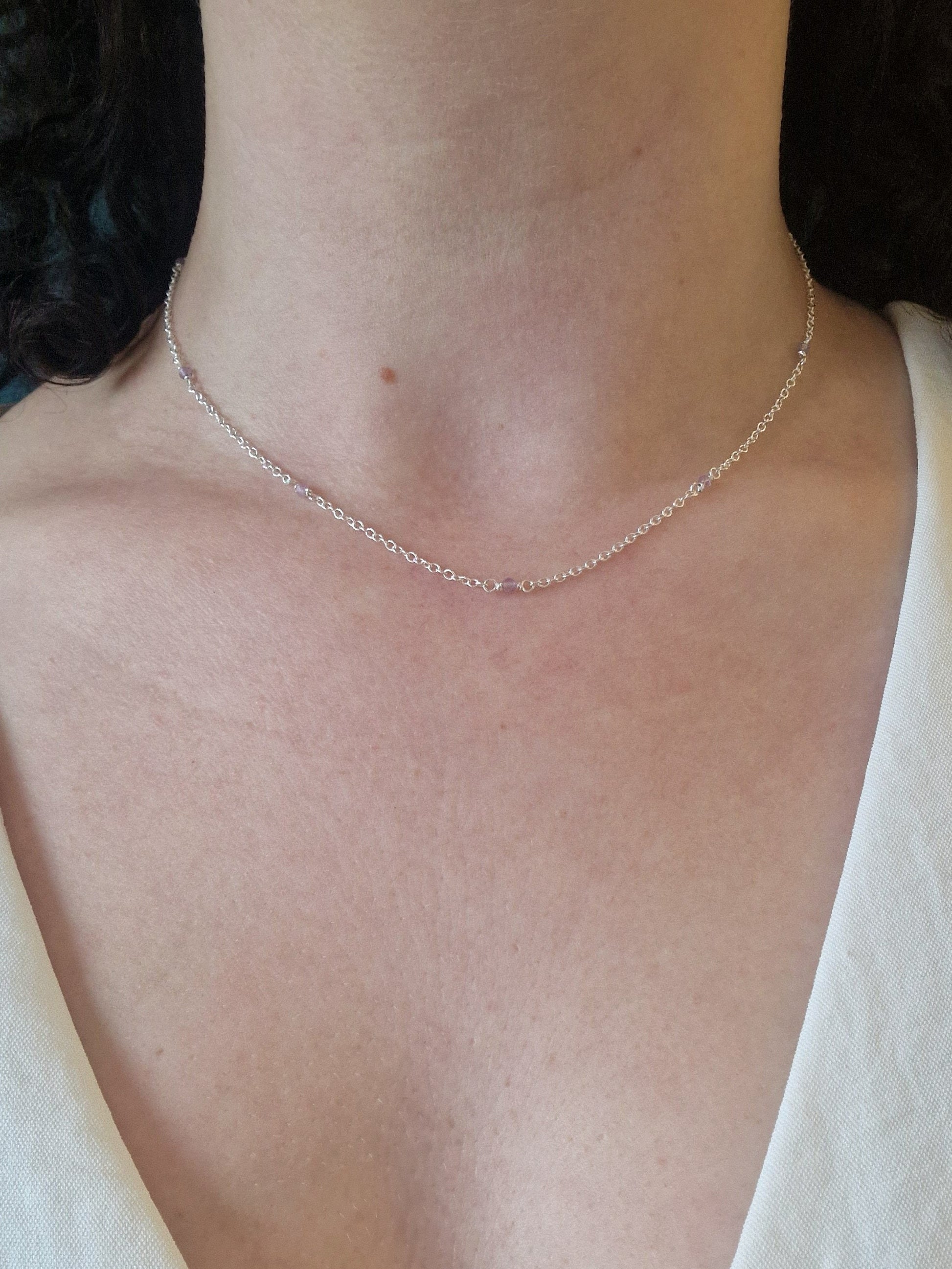 elegant silver bridal necklace for wedding