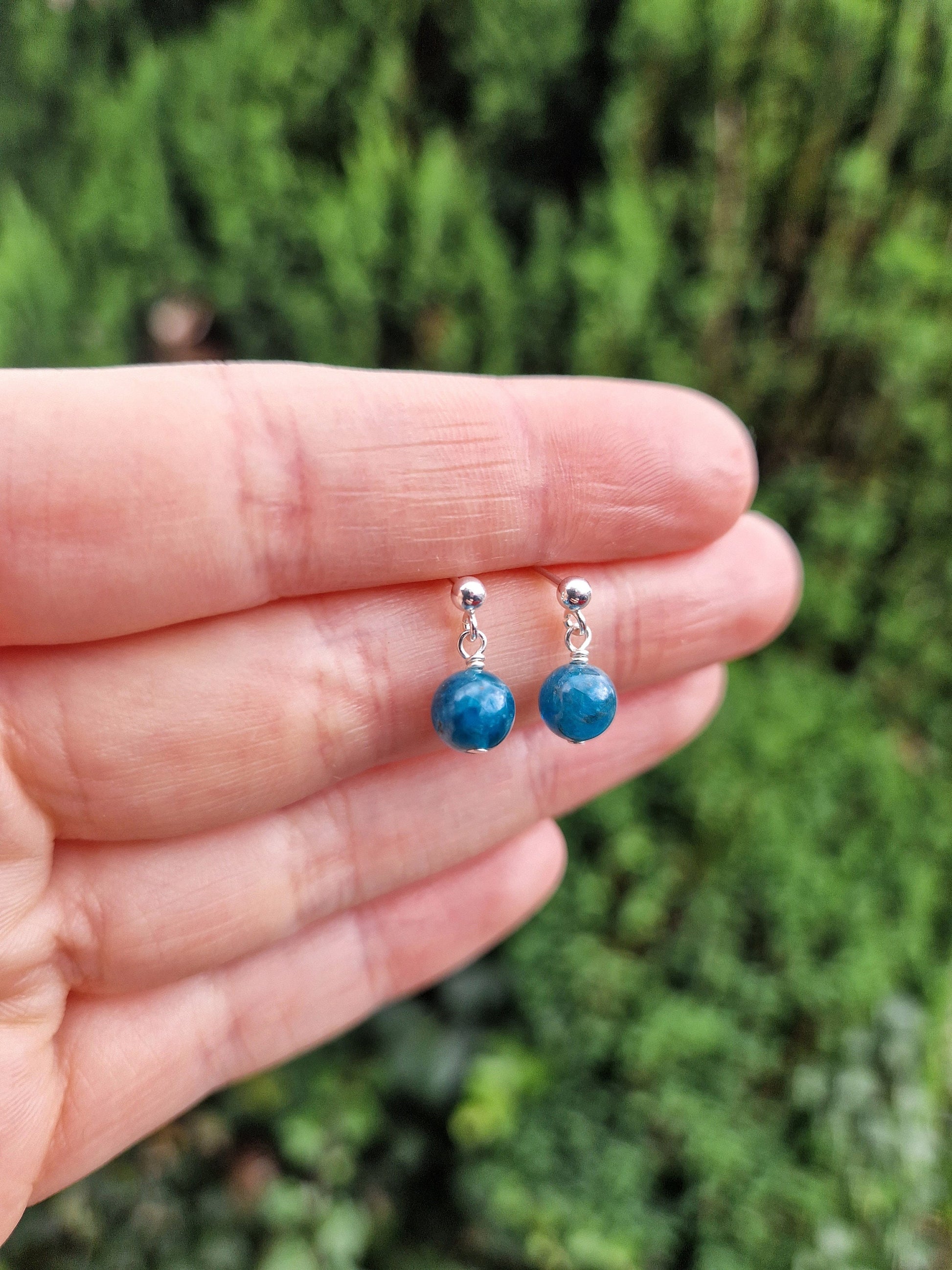tiny gemstone earrings