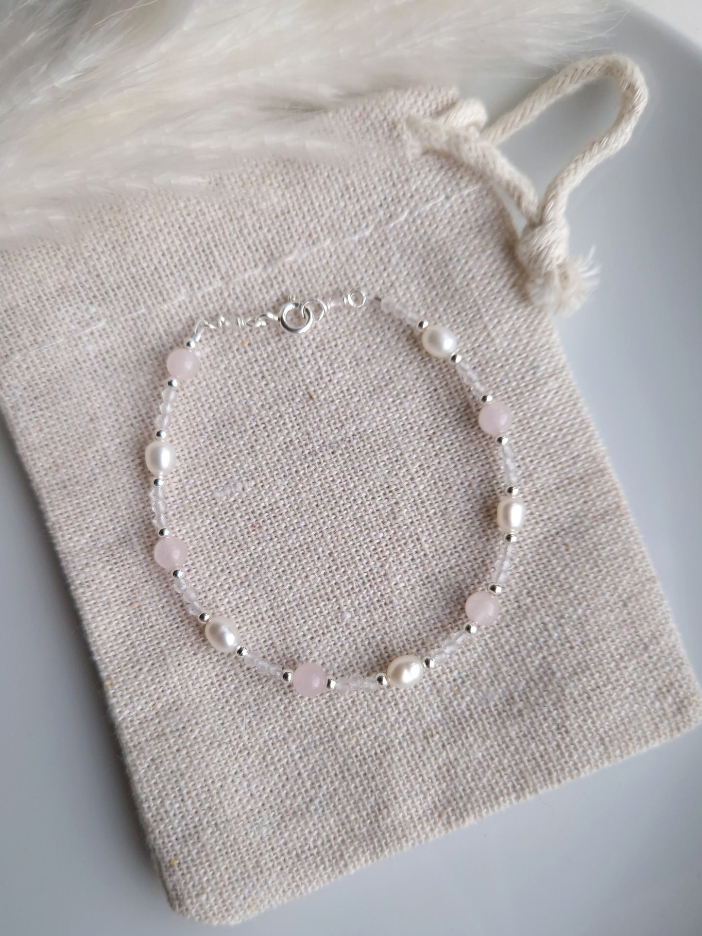 delicate silver bracelet for wedding