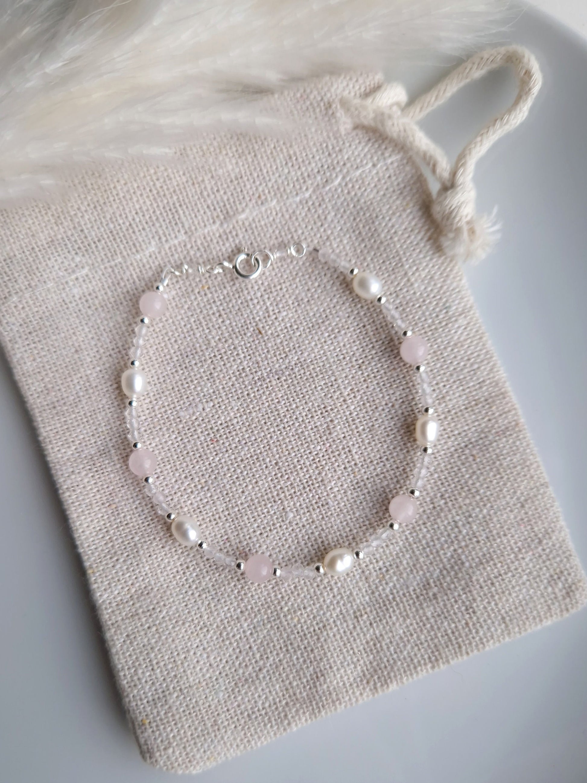 delicate silver bracelet for wedding