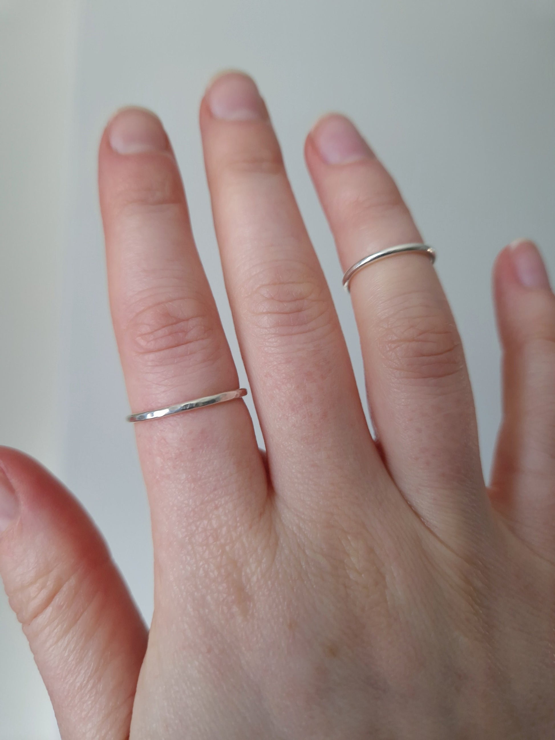 plain silver ring 925 sterling silver pinkie ring