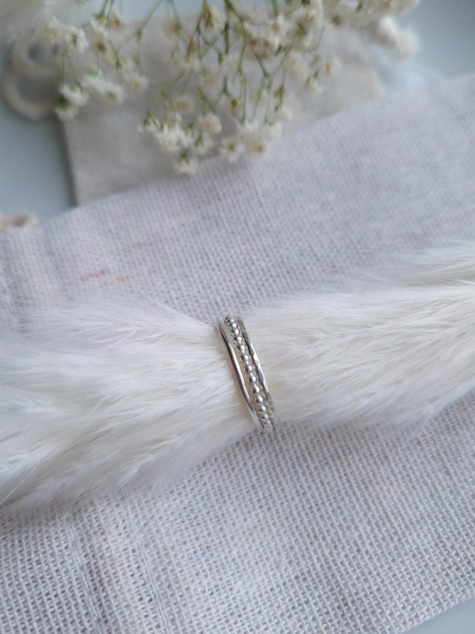 handmade silver stacking rings uk