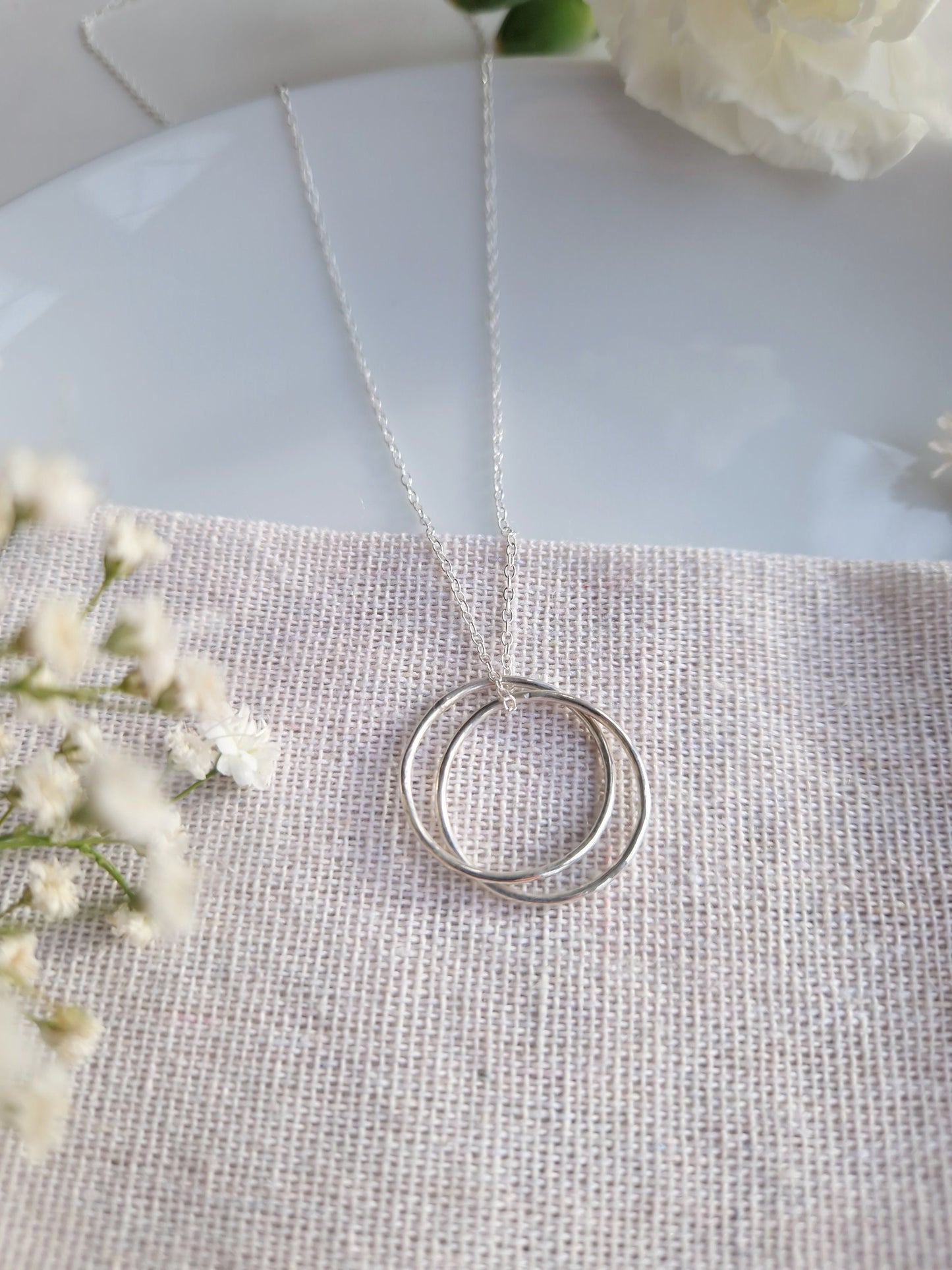 sterling silver ring and necklace
