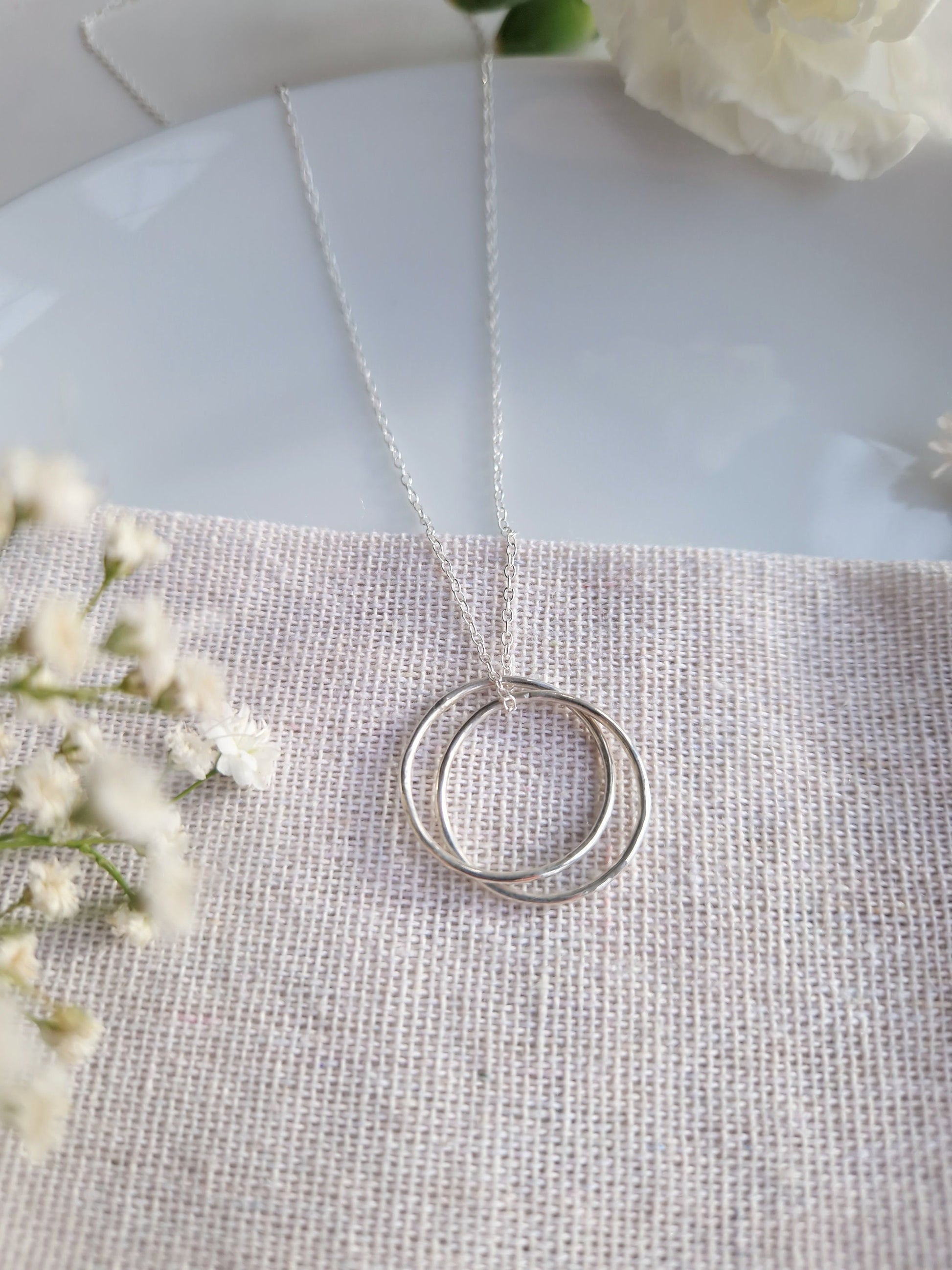 sterling silver ring and necklace