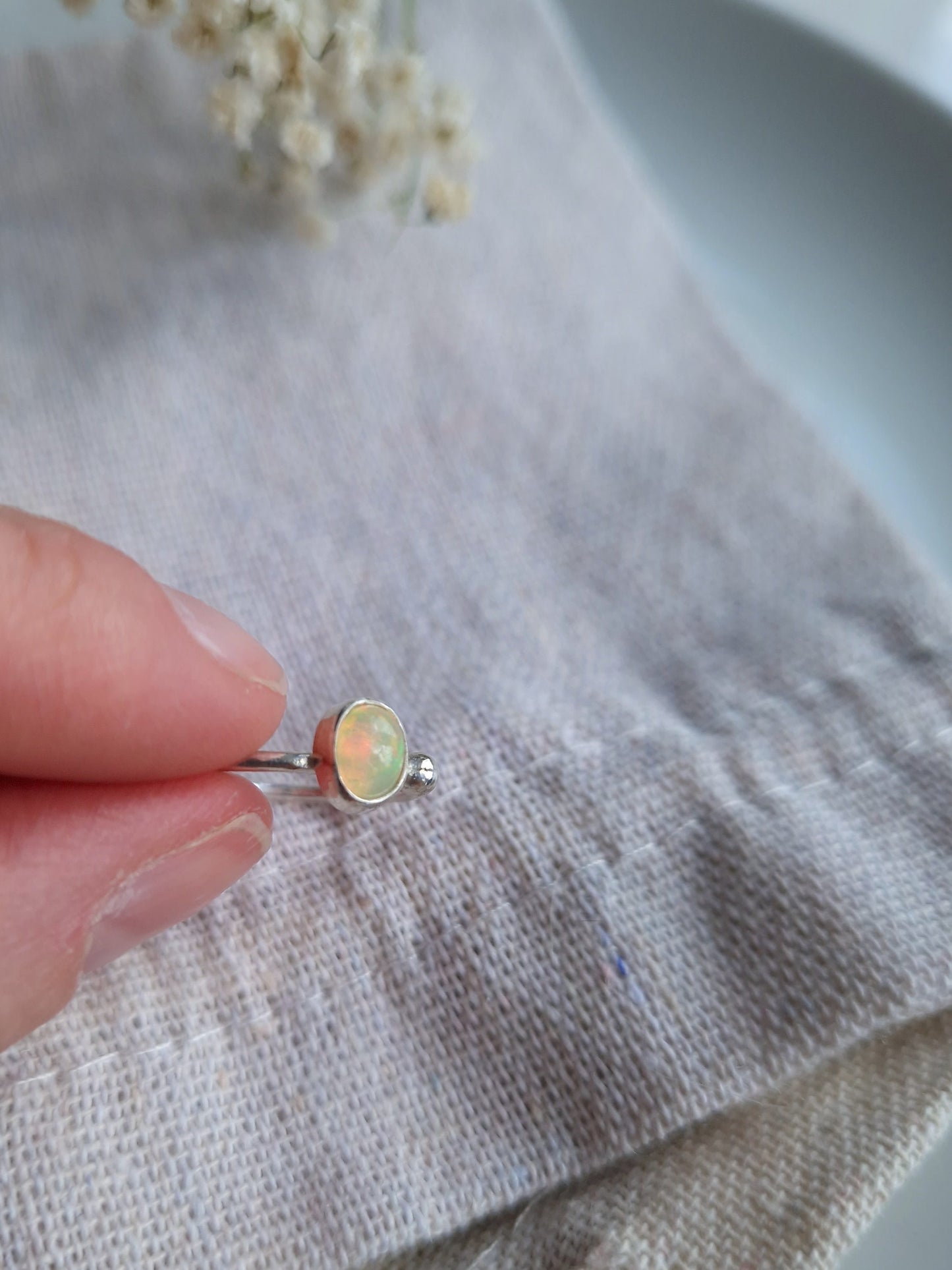 Size M handmade gemstone ring