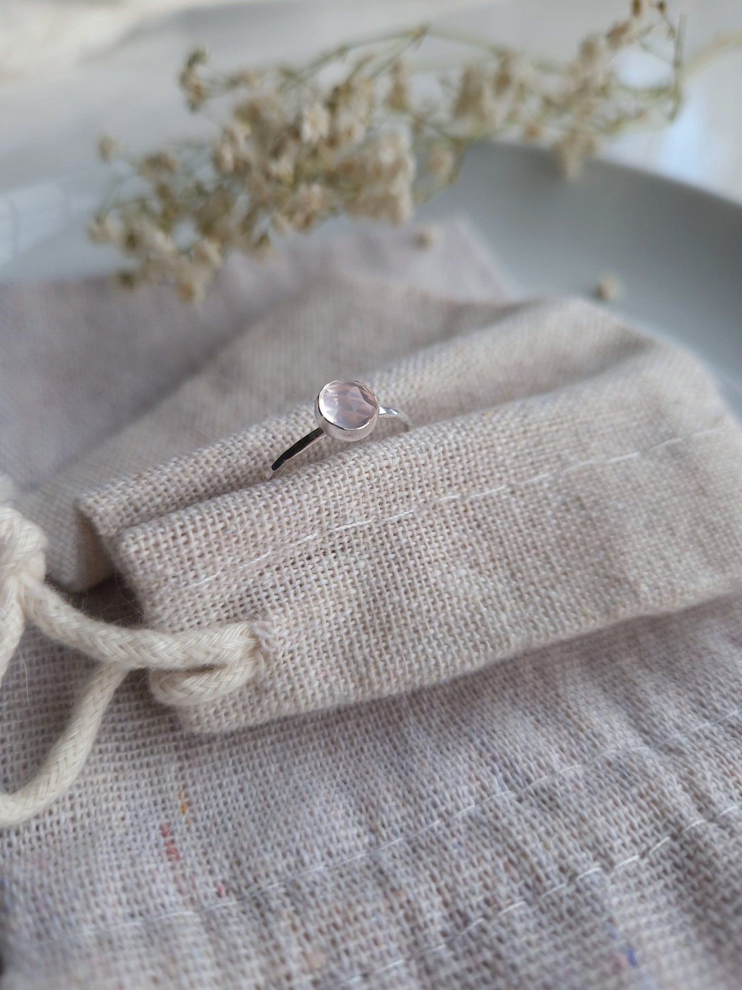 UK handmade gemstone and silver ring