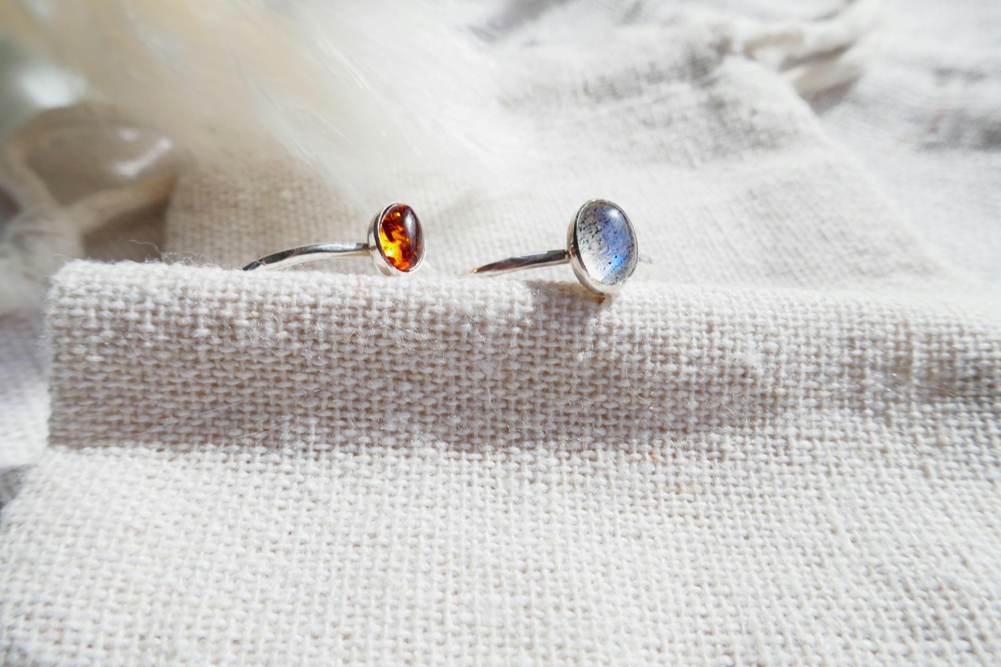 sterling silver 925 amber ring