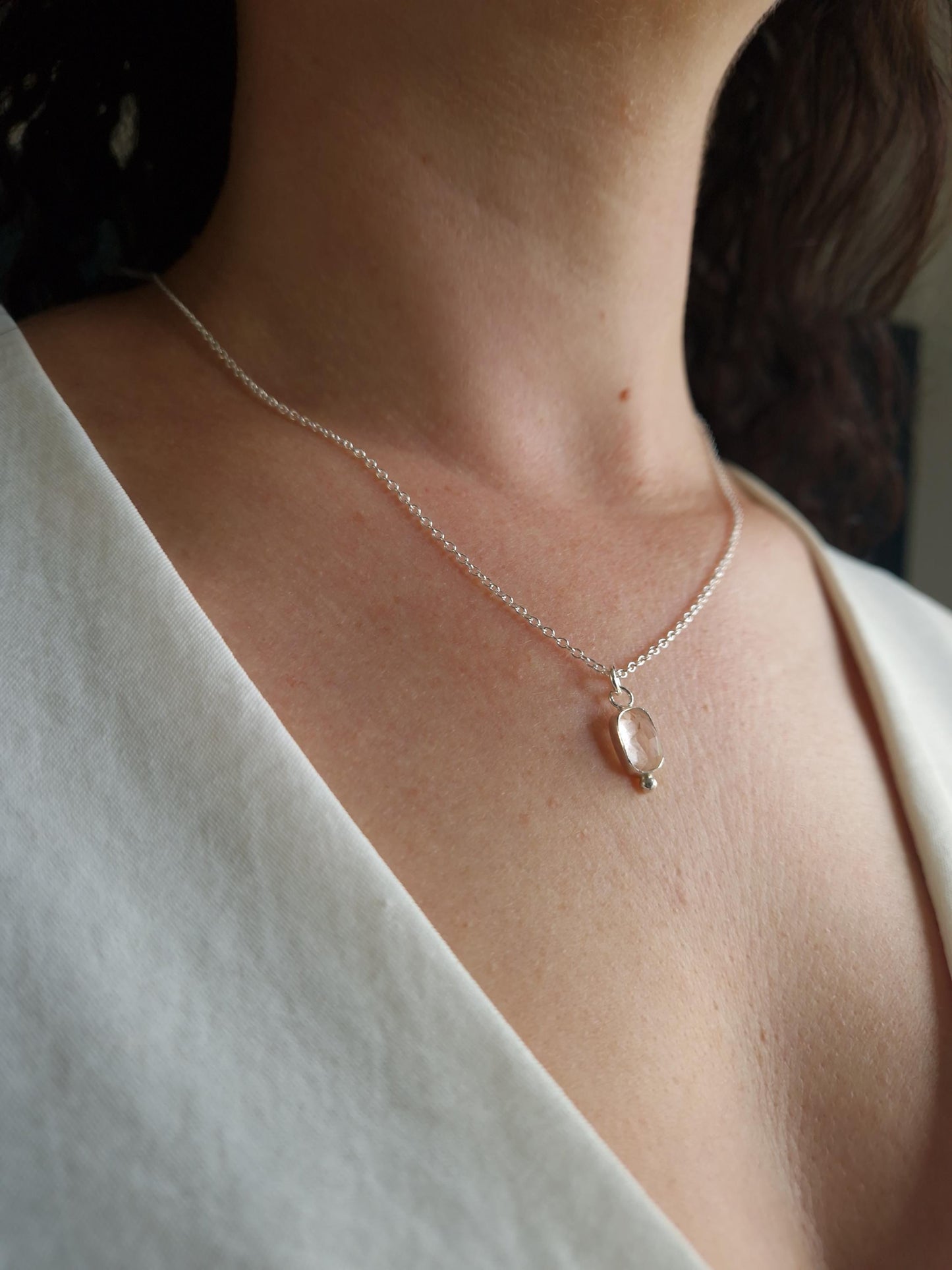 One of a kind morganite necklace