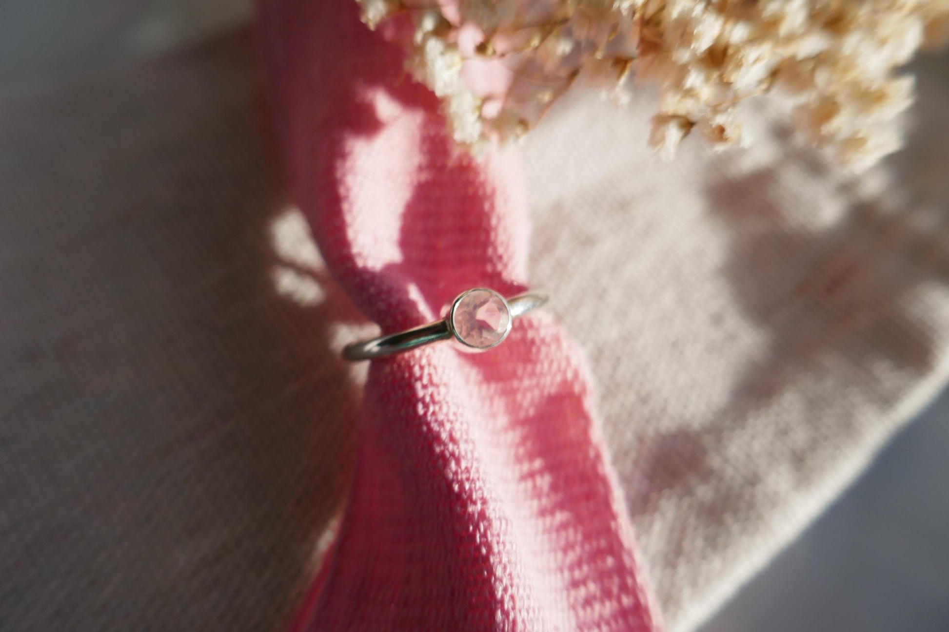 romantic gemstone gift for girlfriend silver